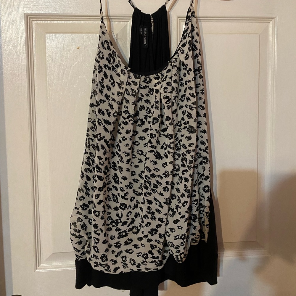 Maurices sleeveless leopard top 3x